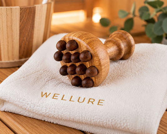 Massagepilz aus Holz – Lymphmassage & Muskelentspannung | WELLURE