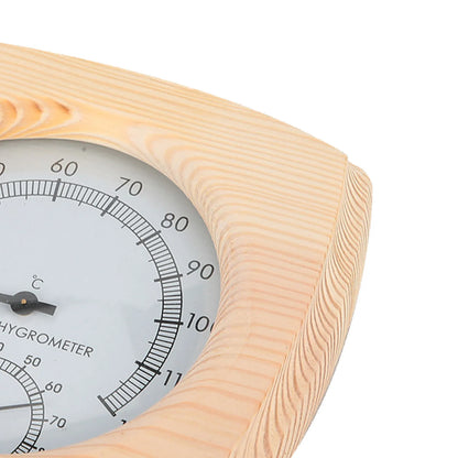 Sauna Thermometer & Hygrometer aus Holz – Temperatur- und Luftfeuchtigkeitsmesser | WELLURE