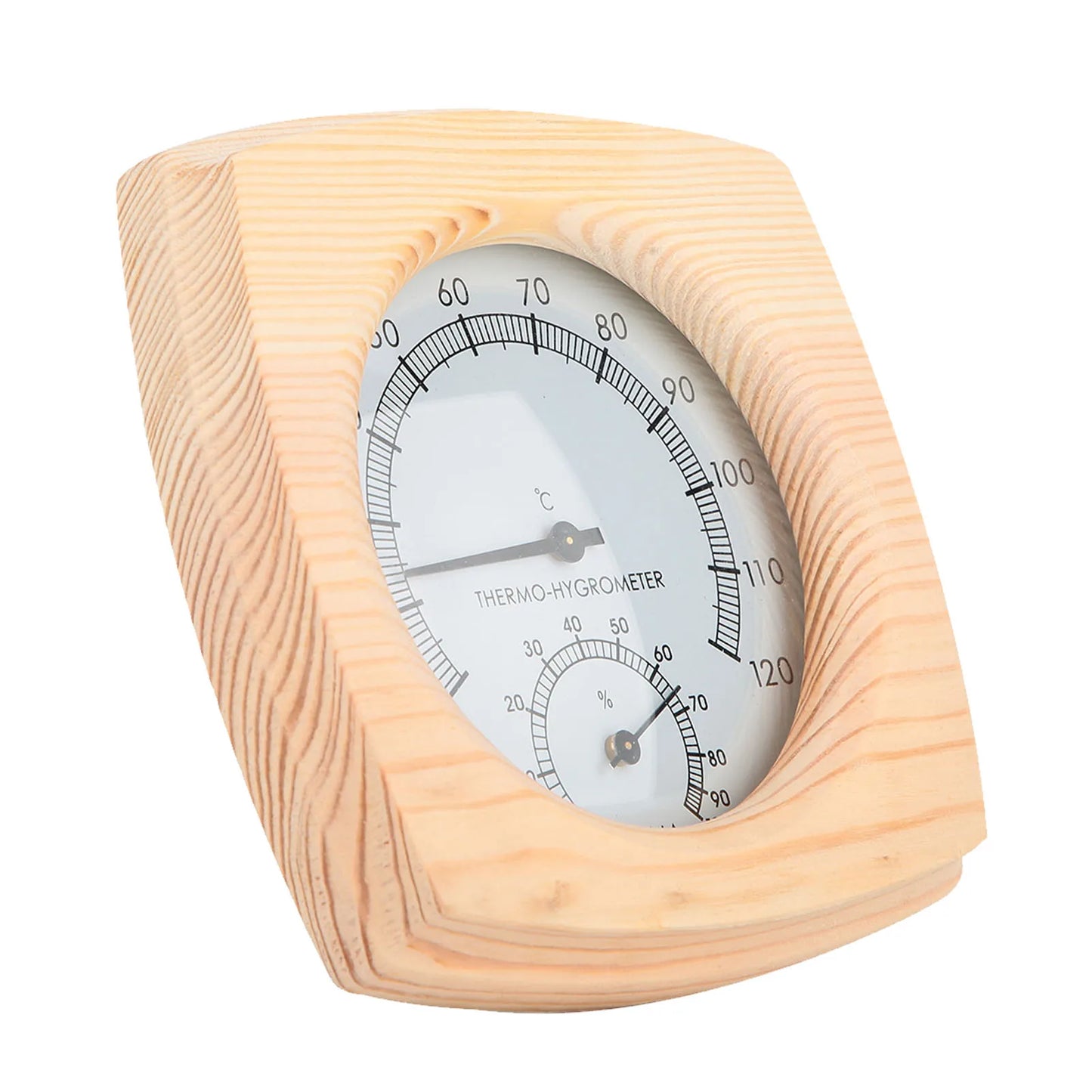 Sauna Thermometer & Hygrometer aus Holz – Temperatur- und Luftfeuchtigkeitsmesser | WELLURE