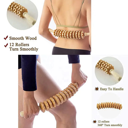 Faszienroller aus Holz – Körpermassage für Arme, Beine & Rücken | WELLURE