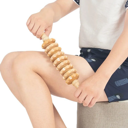 Faszienroller aus Holz – Körpermassage für Arme, Beine & Rücken | WELLURE